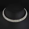 Andra strass choker halsband vridmoment krage kvinnor uttalande smycken flicka imitation pärlor halsband 5 stilar l24313