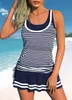 Swimwear Tankiny Two Piece Beach Suit Womens Beach Swimwear Fashion Print Tankini Summer Sexy Swimwear Fashion Tankini 240402