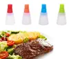 Creative Silicone Barbecue Oil Bottle Brush Heat Resisting Silicone BBQ Cleaning Basting Oil Brush useful and convenient ship9809381