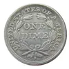 US 1853 P S Liberty Seated Dime Versilberte Kopie Münze Craft Promotion Factory schönes Zuhause Zubehör Silbermünzen313R