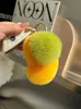 Cute Sweet Real Rex Rabbit Fur Keychain Plush Ball Toy Women Bag Charm Ornaments Car Keyring Metal Ring Pendant Girls Gift 240227