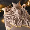 Comforters Set Ice Silk Air Conditioning Quilt Super Soft and Silkesy Single Double Quilt Core Summer Cooling Thin Philt Colcha de Cama Casal YQ240313