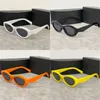 Retro-Damen-Cat-Eye-Designer-Sonnenbrille, UV 400, Symbol, Herren-Designer-Sonnenbrille, trendige Sonnenbrille, kleiner Vollrahmen, adumbrale Sonnenbrille, hg113 B4