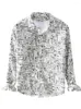 Men's Casual Shirts Long Sleeved Shirt Autumn Thin Pattern Trendy And Versatile Clothing Youthful Small Floral