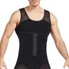 Body Shapers pour hommes, grand serré avec trois boutons pour façonner la ceinture de taille supérieure, ajustement de la ceinture de poitrine