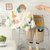 秋の春の男の子ファッションフォーマル服セットキッドスーツ格子縞のシャツパンツ2パクセット子供服1 2 3 4 5年240226