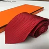 Cravates 2023 marque hommes cravates % soie Jacquard classique tissé à la main mode cravate pour hommes mariage décontracté et affaires cravate avec boîte L240313