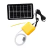 Accessories Solar Power Oxygen Pump for Aquarium Fish Tank, USB Charging, Noiseless, Outdoor Fishing, Oxygen Machine