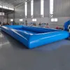 vendita all'ingrosso quadrato blu bambini grande rullo gonfiabile dell'acqua che cammina Zorb piscina per bambini piscina galleggiante per barche per parco divertimenti noi