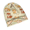 Berretti unisex adorabili disegnati a mano cani carini berretto slouchy accessori cofano cappello lavorato a maglia cappelli caldi moda regali di compleanno idea