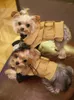 Vestuário para cães roupas para animais de estimação manto trench coat para yorkshire terrier dachshund doberman pequeno estilo britânico capa windbreaker suprimentos