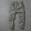 Men's Pants Stylish Trousers Streetwear Pure Color Slim All Match Casual Men Cargo For Working