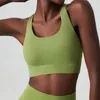 Women's Tanks Lycra Sports Bra For Women Push Up Yoga Gym Top With Padding Sport Crop Womens 2024 Haut Femme Mujer Green