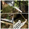 Camping Hunting Knives Multifunctional knife outer pocket folding emergency knife pliers bottle opener screwdriver scissors 240315