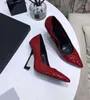 Nette schoenen Designer schoenen Lakleer slingbacks met gespen Luxe puntige tenen Naaldhak party Enkelbandje hoge hakken maat 34-41 Met doosH240313