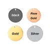 Tags 20 Stuks Spiegel Polish Tag Roestvrij Staal Blank Stempelen Hond ID Tag Ronde Charm Hanger Gegraveerd Gepersonaliseerde Aangepaste Ketting