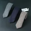 Neck Ties High Quality British Style Striped Grey Blue Solid Wool 7cm Necktie for Man Wedding Business Casual Necktie Accessories L240313