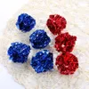 Color random Multicolor Mylar Crinkle Ball Cat Toys Ring Paper Cat Toy Interactive Sound Ring Paper Kitten Playing Balls1265y