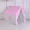 Tentes jouets Tentes jouets Portable enfants jouet tente enfants pliant grand espace Gamehouse filles semblant château de princesse intérieur extérieur tente chambre décoration Q231220 L240313