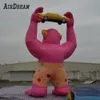 wholesale Prix de gros 8mH 26.2ft haut gorille gonflable personnalisé énorme ballon rose gorilles kingkong pour la publicité de voiture