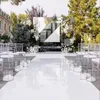 1,2 M de large couleur blanche miroir auto-adhésif tapis allée coureur anti-dérapant tapis de mariage Banquet cérémonie fête scène tapis centres de table de mariage faveurs