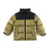 Enfants enfants Down Coat NF Designer Veste d'hiver garçons filles en plein air à capuche chaude Parka noir Puffer vestes lettre imprimer vêtements vêtements d'extérieur coupe-vent 2025