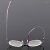 Lunettes de soleil Cadres Alliage flexible sans monture Lunettes Cadre Marque Designer Hommes Lunettes Lecture Optique Prescpriton Lentilles rondes