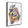 Kalligraphie-Straßen-Graffiti-Leinwand-Kunstdruck, Parfümflasche, Basketball, Fußball, Dekoration, Gemälde, Wohnzimmer, Kunstposter für Zuhause, Wanddekoration