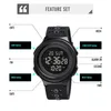 Wristwatches Skmei Men Electronic Sport Watches Japan Digital Movement Countdown Clock 5bar Waterproof Calendar Alarm Male Wrist Watch