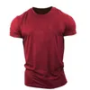 T-shirt da uomo T-shirt verde militare da uomo Manica corta Estate Allentata Casual Sport Palestra Top Girocollo Tinta unita Taglia grande T-shirt uomo 6XL Top