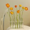 Vases à fleurs, Tube à essai, Vase de Table en verre acrylique, Vases à plantes créatifs, présentoir, décoration de maison, Vase à fleurs, ensemble de 5/6