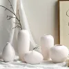 Films Modern White Ceramic Vase Living Room Decoration Pottery and Porcelain for Flowers Pot Decorative Desktop Figurine Home Decor