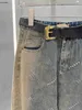 Dżinsowe dżinsy designerskie spodnie dżinsowe dżinsy mody szerokopasmowe spodnie swobodne retro gradient diamentowe litery projektowe spodnie spodni 11 marca