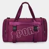 Bolsas de equipaje Hombres Mujeres Estudiantes Dormitorio Ropa Ranuras para zapatos Bolsas de almacenamiento portátiles Bolsas de fitness de gran capacidad Bolsas de viaje de corta distancia 240315