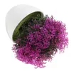 Fleurs décoratives plante artificielle en pot, pour chambre à coucher, petites plantes vertes scintillantes, faux bonsaï, ornements en plastique