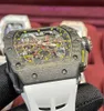 Модные часы для дайвинга RM Наручные часы RM11-03 Автоматические механические часы RM11-03 Механизм 44,5*50 мм Rm1103 Черный Ntpt