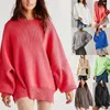 Pulls pour femmes tricot mode pulls surdimensionnés dames hiver pull lâche coréen collège style femmes pull solide