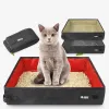 Boxes Folding Cat Litter Box Travel Waterproof 600D Oxford Fabric Sand Box For Cats Kitten