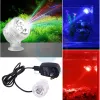 Éclairages Aquarium amphibie Submersible Mini projecteur LED Direction réglable Mulyi couleur lampe lumière avec pince d'aspiration