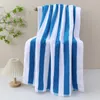 Strandhandduk bomulls cabana stripe strandhandduk, överdimensionerad 76*180 cm snabb torr hög absorberande handduk för bad, resor, simma, pool, yoga, hotell, fester, gäster