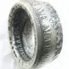 Allemagne Silver Coin Ring 5 MARK 1888 Plaqué argent fait à la main dans les tailles 8-16296O