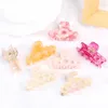 Hair Accessories Vintage Fashion Mini High Quality Acetate Clips Geometric Cutout Women's Girls Gift