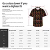 Men's Casual Shirts Red Tribal Beach Shirt Man Wild Animal Print Hawaii Short-Sleeve Elegant Oversize Blouses Birthday Present