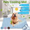 Tapete para cachorro com resfriamento, almofada de verão para cães, cobertor para gato, sofá respirável, cama para cachorro de estimação, verão, lavável para cães pequenos, médios e grandes car269i