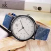 Shengke Casual Watches Women Girls Denim Canvas Belt Women Wrist Watch Reloj Mujer New Creative Female Quartz Watch213k