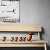Anatra Anatroccolo Legno per Artigianato Figure di animali Decorazione in legno Accessori per la casa Soggiorno Natale Danese Nordic Desk Ornament 2288G