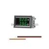 Andere elektrische Instrumente Großhandel DC 100V 10A Voltmeter Amperemeter Blau Rot LED Amp Dual Digital Voltmeter Messgerät Drop Lieferung Offi Dhqny