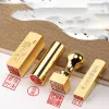 Craft Custom Chinese Name Private Signature Brass Seal Traditional Chinese Calligraphy Painting Writting Seal Name Stamp Chapter Gifts