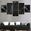 Immagine modulare Home Decor Dipinti su tela Modern 5 Pezzi Musica DJ Console Mixer strumento Poster per soggiorno Wall Art221n