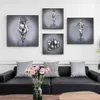 Modern Metal Figure Statue Canvas Painting on The Romantic Posters and Prints Wall Art Pictures Living Room Home Decor240c